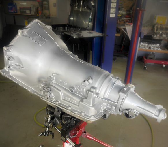 Transmission on shop equipment
