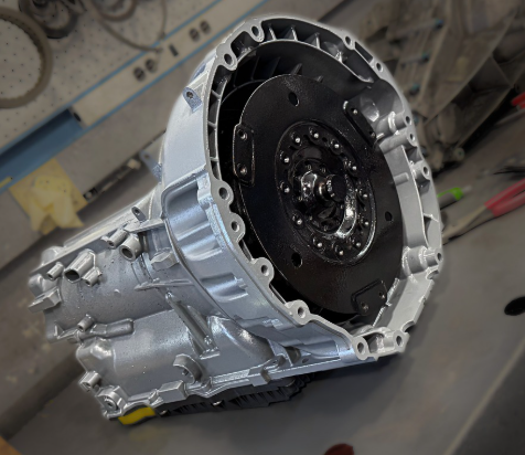 Transmission assembly in the shop