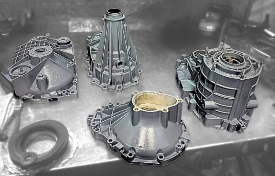Transmission components prepared for rebuilding